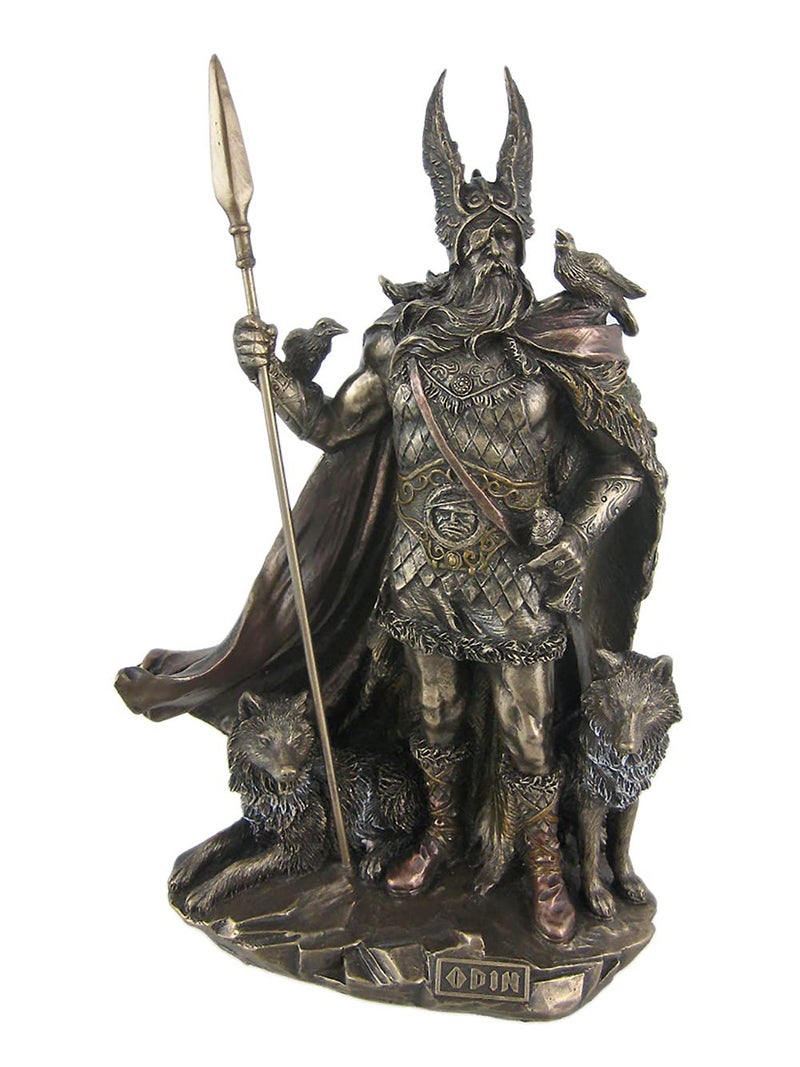 Unicorn Studio 9.75 Inch Norse God - Odin Cold Cast Bronze Sculpture Figurine One Size - Image 1